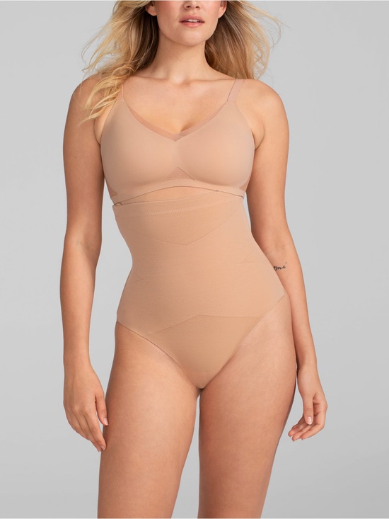 Honeylove Other - Honeylove NWT Superpower Thong Shapewear HLSPT01 Sand Sz M